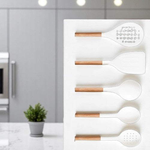 Set de Utensilios de Silicona Blanco de 11 Piezas