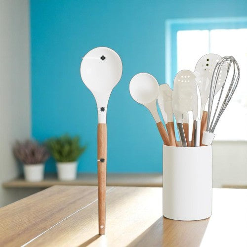 Set de Utensilios de Silicona Blanco de 11 Piezas