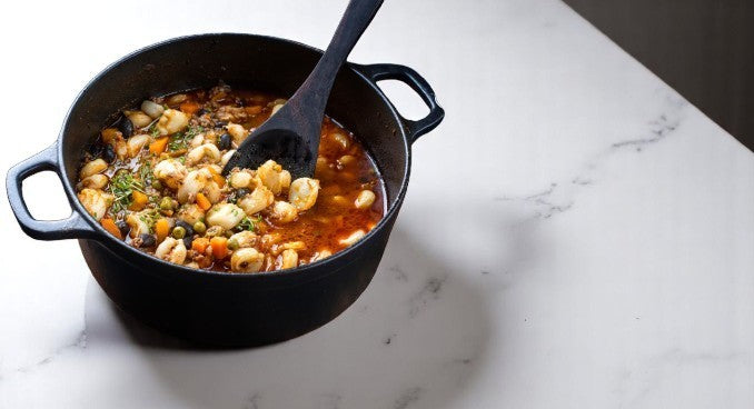 Olla de Hierro Fundido Pre-curada